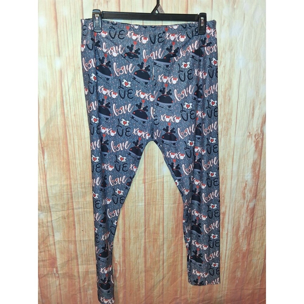 Unbranded Multicolor Love Mickey Pull-on Leggings Sz TC2